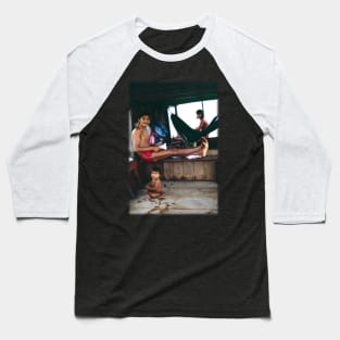 The Amazon Indian Houseboat Baseball T-Shirt